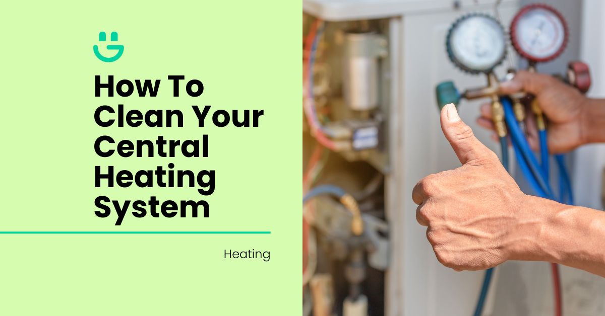 how to clean central heating system